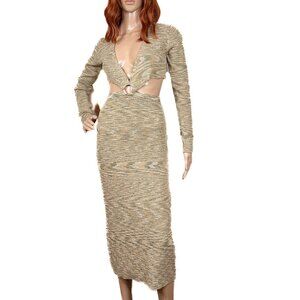 12th Tribe Style for the Global Soul Cut-Out V-Neck Camo Maxi Size S  - NWOT